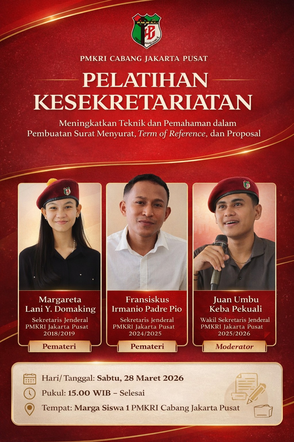 Pelatihan Kesekretariatan PMKRI Cabang Jakarta Pusat